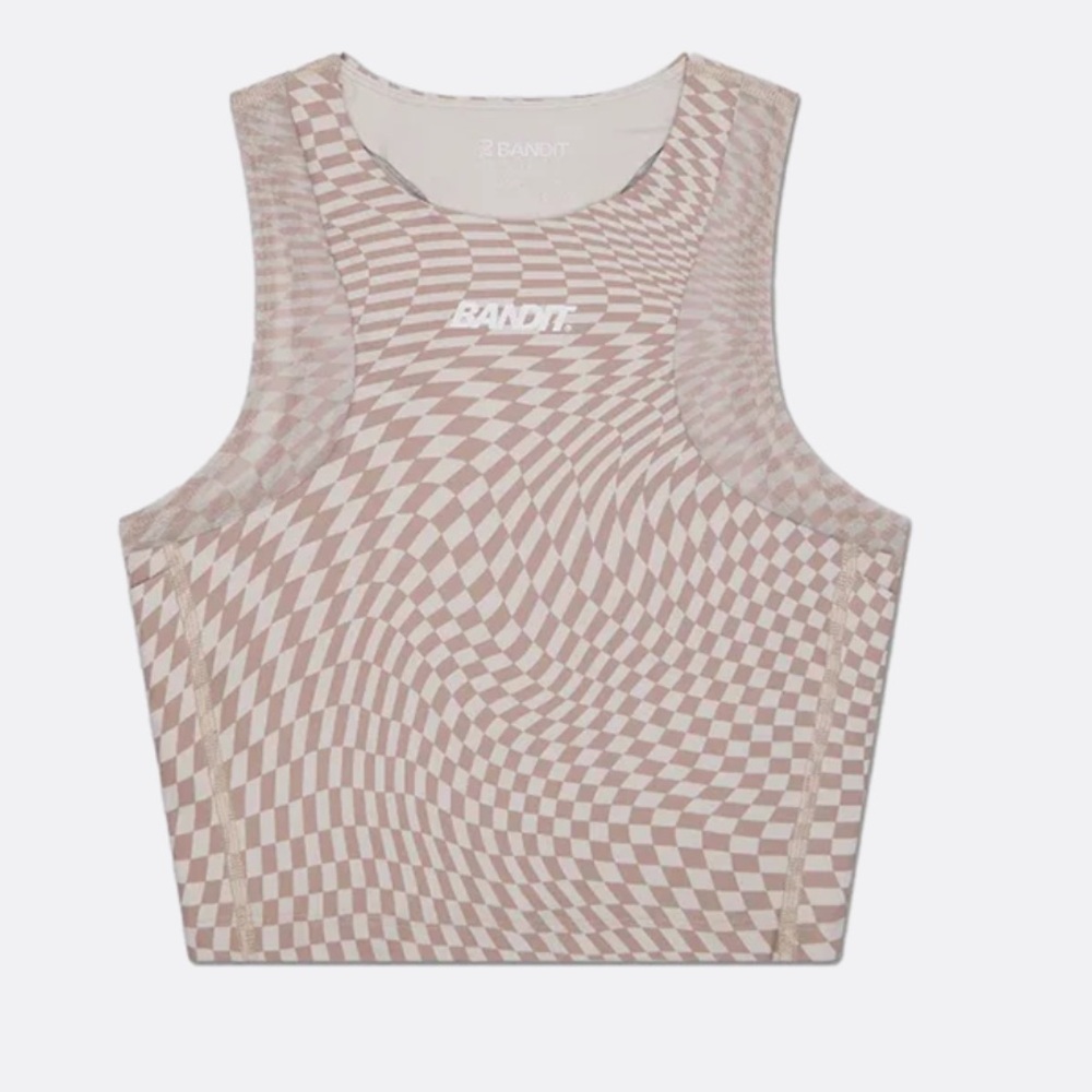 Bandit Beige Optical Illusion Crop Top